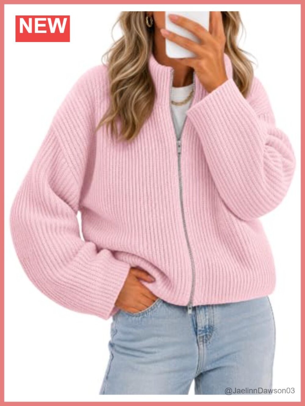 MEROKEETY Women's Long Sleeve Chunky Cardigan Sweater Zip Up
